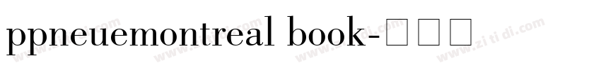 ppneuemontreal book字体转换